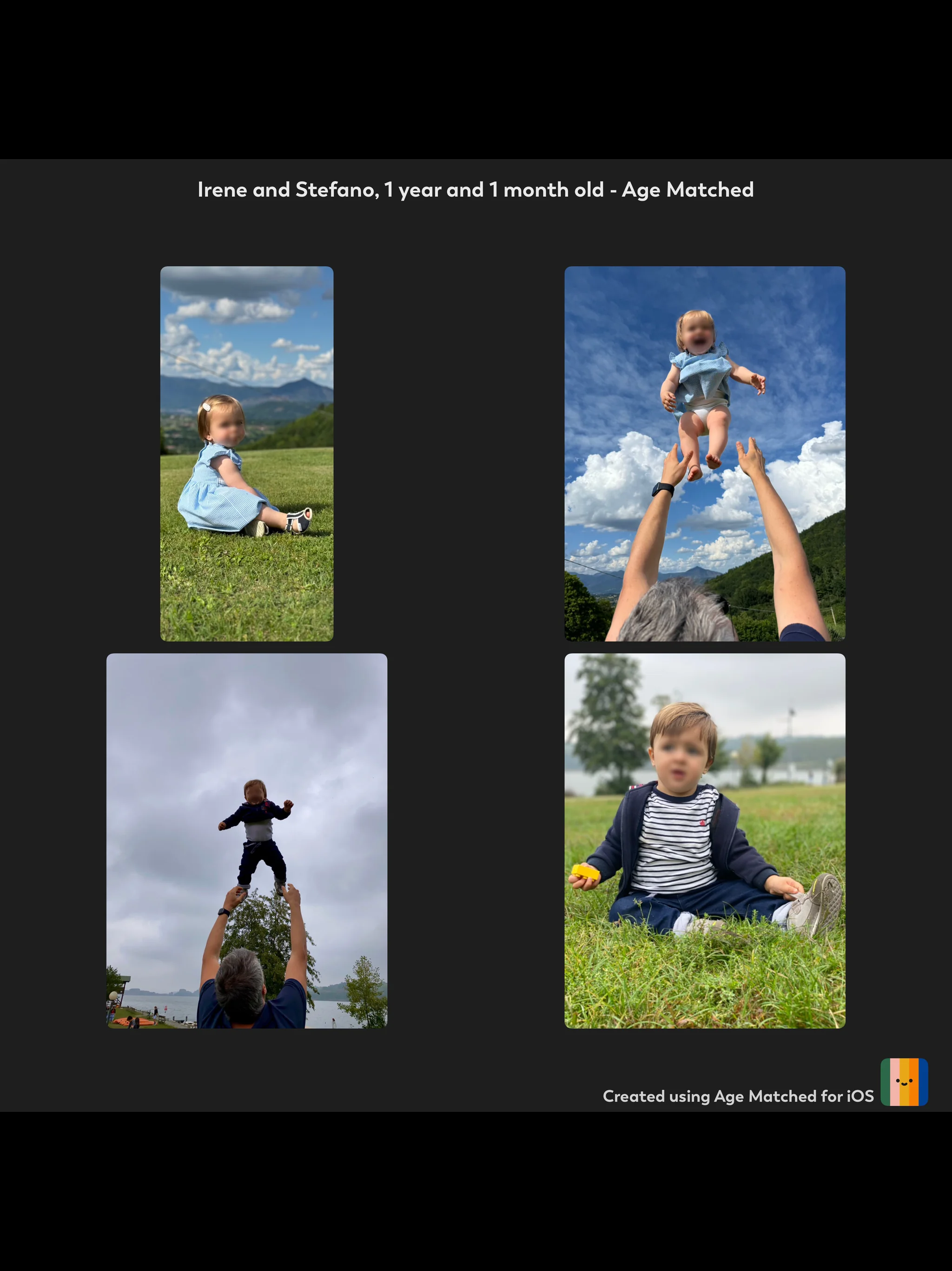 Erstellen Sie schöne Fotocollagen mit mehreren Kindern