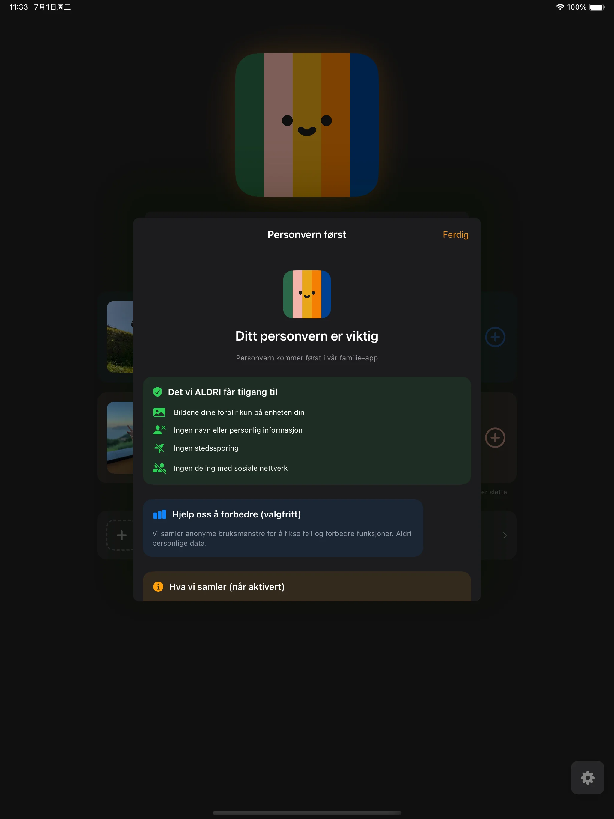Personverninnstillinger og kontroller