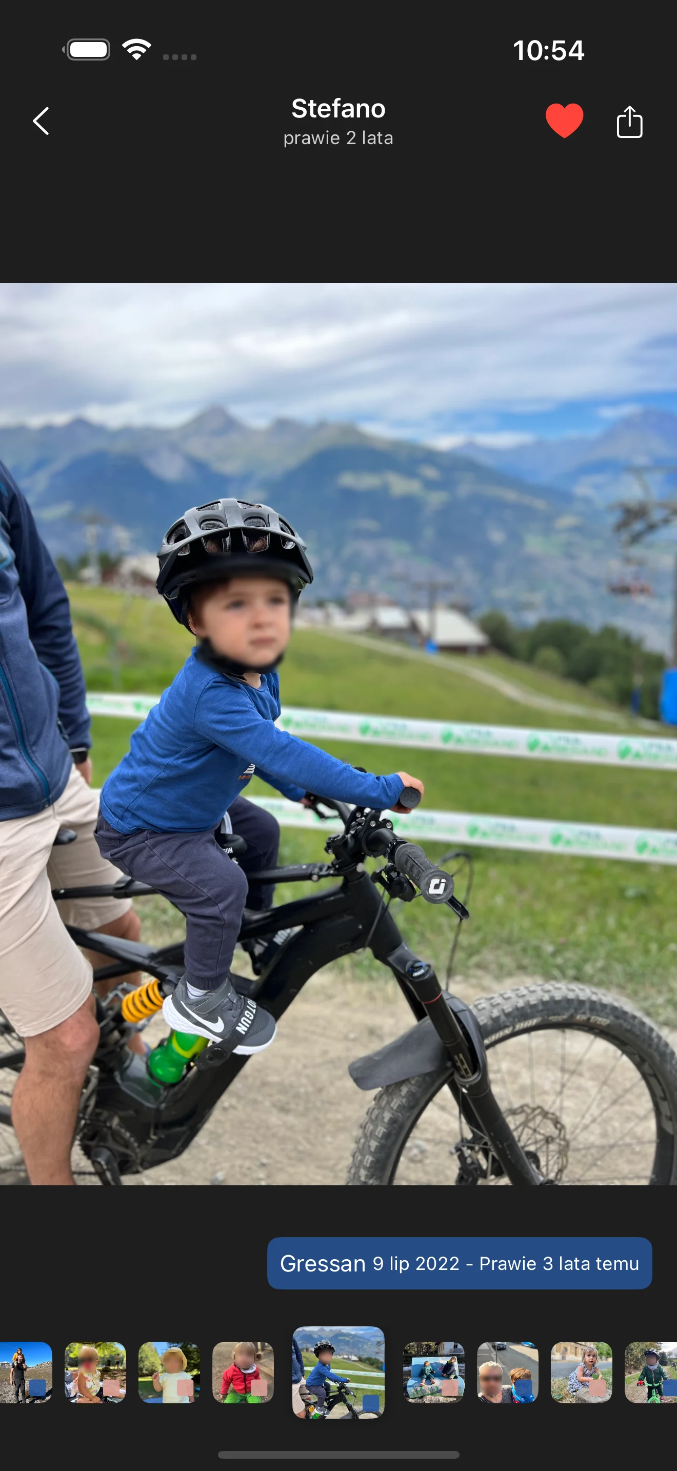 Widok pojedynczego ulubionego zdjęcia